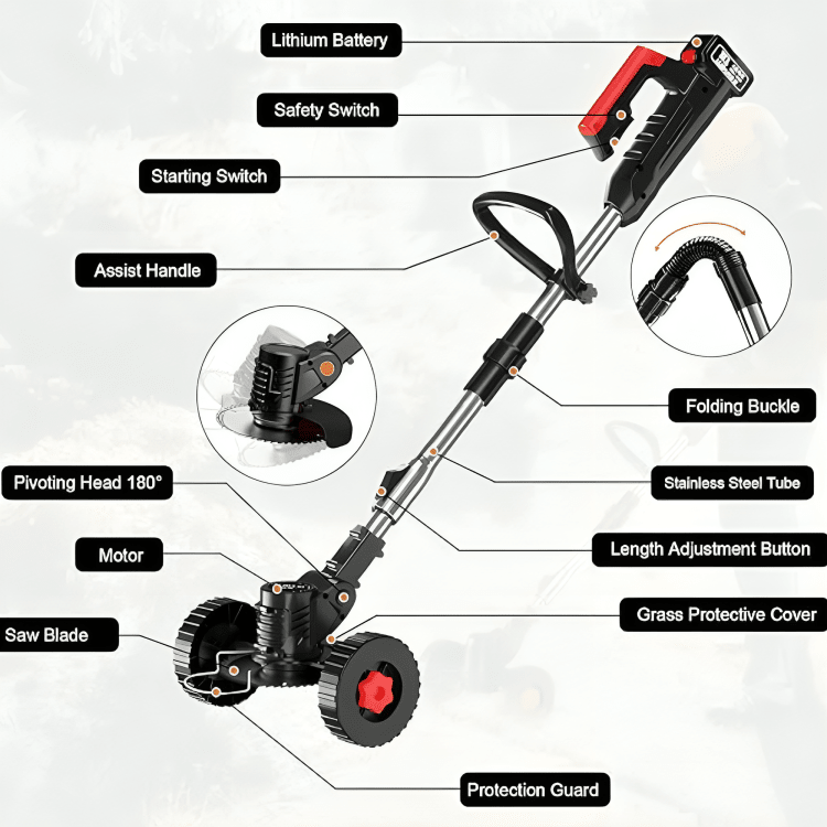 Cordless Electric Grass Lawn Mower 3-In-1 - Aussie Goods Direct